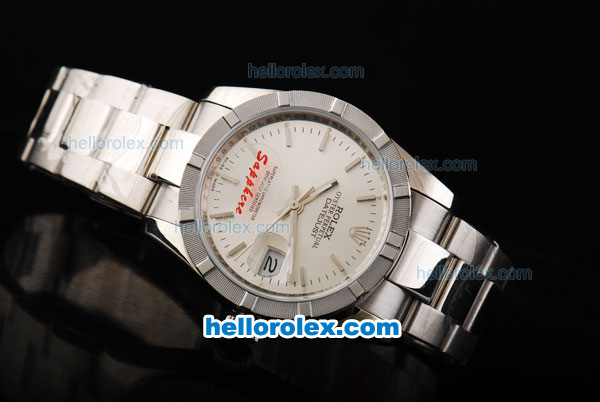 Rolex Datejust Automatic Full Stainless Steel with White Dial - Click Image to Close